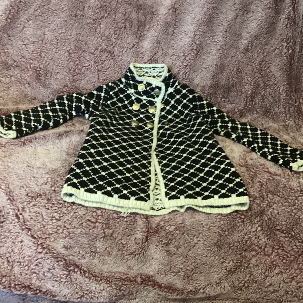 Max Studio Black and White Kids Blazer